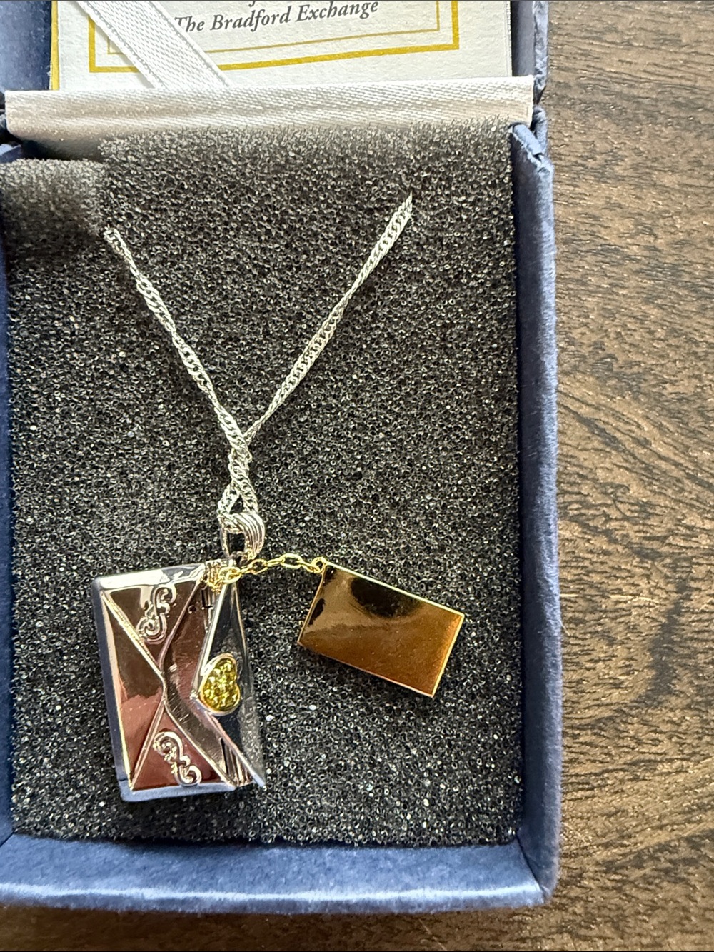 Birthstone(November) Letter Necklace For Granddaughter - Picture 14 of 15